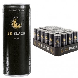 28 BLACK AÇAÍ Energy Drink 24x0,25l Dosen 