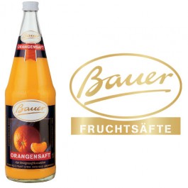 Bauer Orange 6x1,0l Kasten Glas 