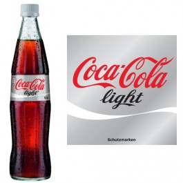 Coca Cola light 20x0,5l Kasten Glas