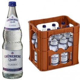 Grüneberg Quelle Classic 12x0,70l Kasten Glas 